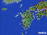 九州地方のアメダス実況(日照時間)(2021年03月01日)