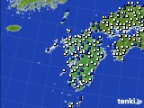九州地方のアメダス実況(風向・風速)(2021年03月01日)