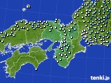 近畿地方のアメダス実況(降水量)(2021年03月02日)