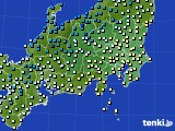 関東・甲信地方のアメダス実況(気温)(2021年03月02日)