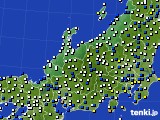 北陸地方のアメダス実況(風向・風速)(2021年03月02日)