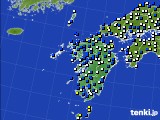 九州地方のアメダス実況(風向・風速)(2021年03月02日)