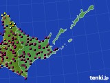 道東のアメダス実況(日照時間)(2021年03月03日)