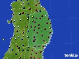 2021年03月03日の岩手県のアメダス(日照時間)