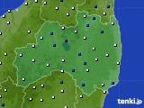 福島県のアメダス実況(風向・風速)(2021年03月03日)