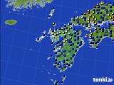 九州地方のアメダス実況(日照時間)(2021年03月04日)