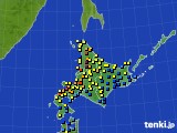 2021年03月05日の北海道地方のアメダス(積雪深)