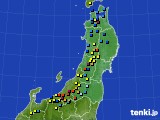 東北地方のアメダス実況(積雪深)(2021年03月06日)