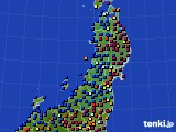 東北地方のアメダス実況(日照時間)(2021年03月06日)