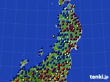 2021年03月06日の東北地方のアメダス(日照時間)