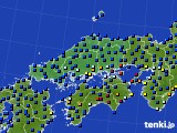 中国地方のアメダス実況(日照時間)(2021年03月06日)