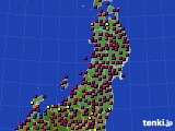 2021年03月07日の東北地方のアメダス(日照時間)