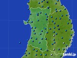 秋田県のアメダス実況(気温)(2021年03月07日)