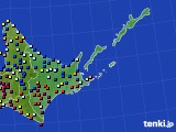 道東のアメダス実況(日照時間)(2021年03月08日)