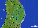 2021年03月08日の岩手県のアメダス(日照時間)
