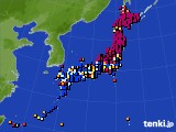 アメダス実況(日照時間)(2021年03月09日)
