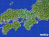 近畿地方のアメダス実況(気温)(2021年03月10日)