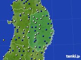 2021年03月10日の岩手県のアメダス(風向・風速)