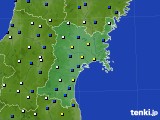 2021年03月10日の宮城県のアメダス(風向・風速)