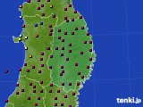 岩手県のアメダス実況(日照時間)(2021年03月11日)