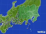 関東・甲信地方のアメダス実況(降水量)(2021年03月12日)