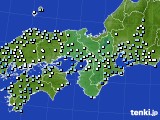 近畿地方のアメダス実況(降水量)(2021年03月12日)