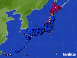 アメダス実況(日照時間)(2021年03月12日)