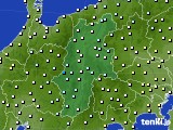 長野県のアメダス実況(気温)(2021年03月12日)