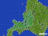 道央のアメダス実況(風向・風速)(2021年03月12日)