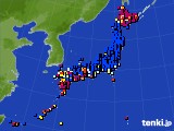 アメダス実況(日照時間)(2021年03月13日)