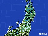 東北地方のアメダス実況(気温)(2021年03月13日)