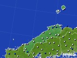 2021年03月13日の島根県のアメダス(風向・風速)