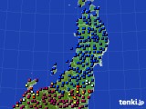 2021年03月14日の東北地方のアメダス(日照時間)