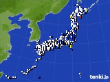 2021年03月14日のアメダス(風向・風速)