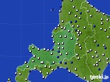 道央のアメダス実況(風向・風速)(2021年03月14日)
