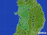 2021年03月15日の秋田県のアメダス(風向・風速)