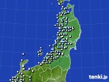 東北地方のアメダス実況(降水量)(2021年03月16日)
