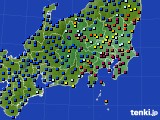 2021年03月16日の関東・甲信地方のアメダス(日照時間)