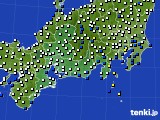 2021年03月16日の東海地方のアメダス(風向・風速)