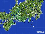 2021年03月17日の東海地方のアメダス(風向・風速)