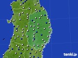 2021年03月18日の岩手県のアメダス(風向・風速)