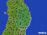2021年03月19日の岩手県のアメダス(日照時間)