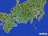 2021年03月19日の東海地方のアメダス(風向・風速)