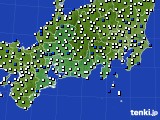 東海地方のアメダス実況(風向・風速)(2021年03月19日)