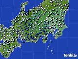 関東・甲信地方のアメダス実況(降水量)(2021年03月21日)