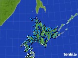 北海道地方のアメダス実況(気温)(2021年03月21日)