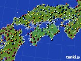 四国地方のアメダス実況(日照時間)(2021年03月22日)