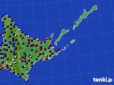 道東のアメダス実況(日照時間)(2021年03月22日)