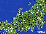 2021年03月22日の北陸地方のアメダス(風向・風速)