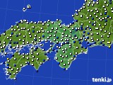 2021年03月22日の近畿地方のアメダス(風向・風速)